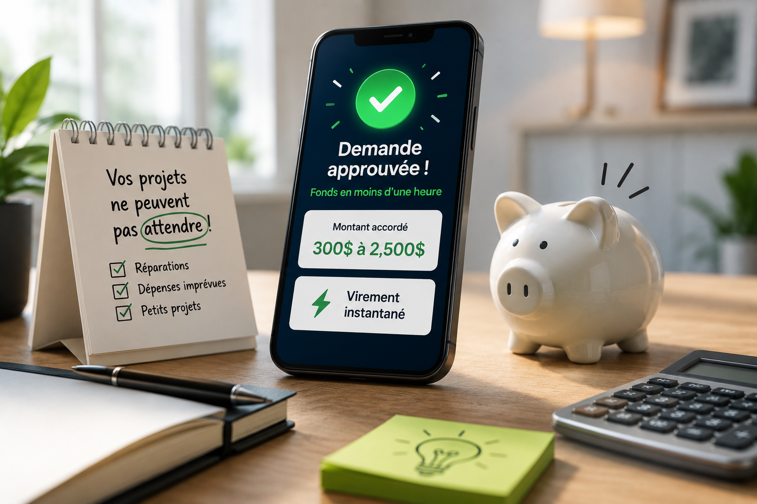 Demande approuvée — virement instantané